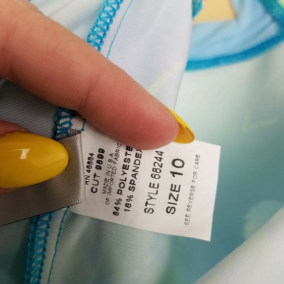 Vintage ATHENA Tankini High Waisted 2 Piece Bikini - Picture 11 of 12